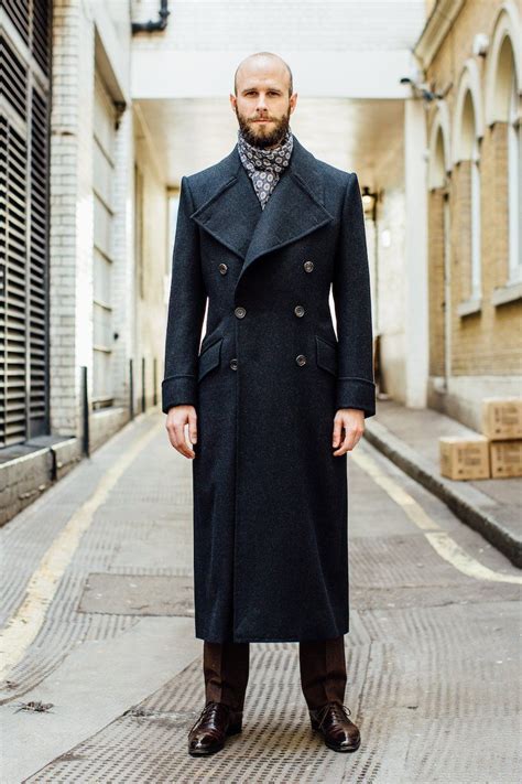 Mixed leather wide overcoat 